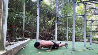 Full-body training with a predominance of pulldowns