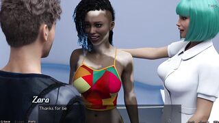 Stranded in Space - Hawt Ebony Chicks in My Daybed