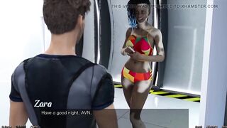 Stranded in Space - Hawt Ebony Chicks in My Daybed
