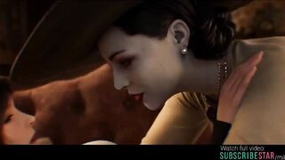 Lesbo porn Artificial intelligence crossover videogame Tifa lady Dimitrescu
