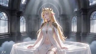 Blond Dream Queen Gets Lifted & Shared by Multiple Chaps in Magical Hall – Harem Presentation Turns Full Fuckfest [ai]