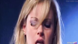Golden-haired Slender Teen Samantha Ryan Gets Banged in Her Bushy Twat by Typ at a Swinger Club