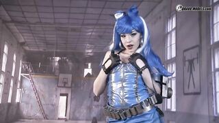 381 Rebeka Ebony Blue Warrior Beauty