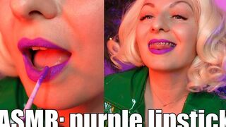 ASMR not fast lipstick tease