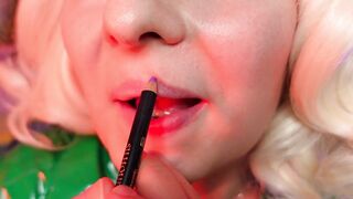 ASMR not fast lipstick tease