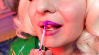 ASMR not fast lipstick tease