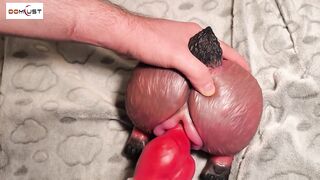 This Fox Twat Butt from Domlust is so constricted. The Knot bearly fits