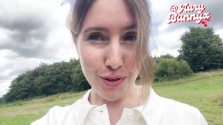 Sexually excited and screwing my snatch in the woods