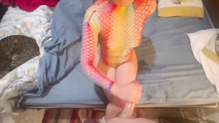 This captivating woman makes me cum so hard, this babe's so carnal and charming.