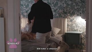 Don't Cum Inside Me! Spouse Sneaks Into the Roommate's Room at Night - MrCat & Asandra Dewy