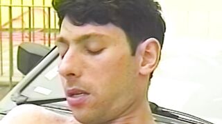 LATIN HOMOSEXUAL GUYS Scene-1_Bushy Latino pair bangs in the shower