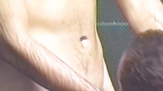 LATIN HOMOSEXUAL GUYS Scene-1_Bushy Latino pair bangs in the shower