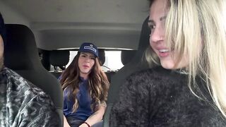 The gas station attendant assented to sit on my spouse's lap, and that guy got so turned on that this guy quit his job right then and there, even taking off all his clothing inside the car.