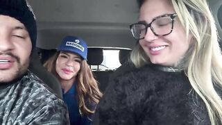 The gas station attendant assented to sit on my spouse's lap, and that guy got so turned on that this guy quit his job right then and there, even taking off all his clothing inside the car.