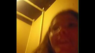 Married golden-haired sucks a rod at a club and her spouse doesn't even notice.