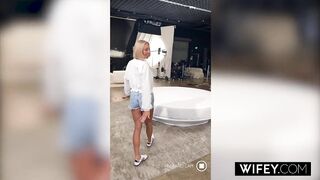 WIFEY Glamorous Hotwife Lo Lacey Gets Double Vaginal Penetration and Spit-Roasted