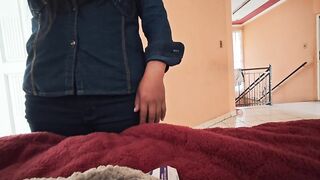 Don't tell my spouse please! This large booty mechanic and I've sex after work