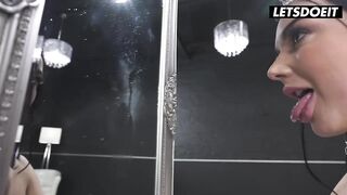 Deepthroat Until That babe Gags, Then This guy Rams His Schlong Up Her Booty