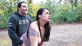 I drilled my stepmother in the car and likewise in the woods.