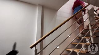 Halloween Sinless Latin babe Caught for Blowjob Sex Snatch Playing