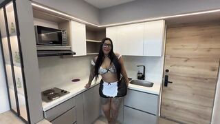 Large-assed Employee Milks Me with Her Giant Ass.