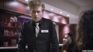 PURE TABOO Nympho Wife Double Creampied by Waiter & Spouse