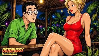Jealous Wife Had Mad Sex in the Jungle. Wife Publicly Sucks a Large Ebony Wang and Screws