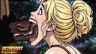 Jealous Wife Had Mad Sex in the Jungle. Wife Publicly Sucks a Large Ebony Wang and Screws