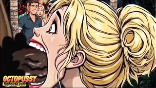 Jealous Wife Had Mad Sex in the Jungle. Wife Publicly Sucks a Large Ebony Wang and Screws