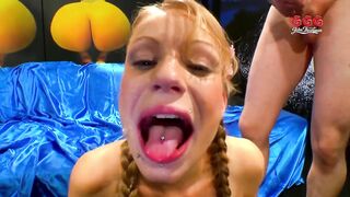 Blond Ggg Wench Swallows Biggest Loads - Intensive Bukkake