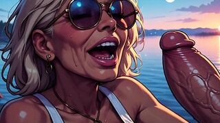 Camping Hotties Sucking Shlong Art