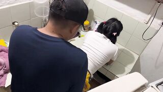 Vicious father-in-law bangs his schoolgirl with biggest schlong