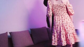 Home Camera Ding-dong Session - Stepmom Widens Her Legs for Close View