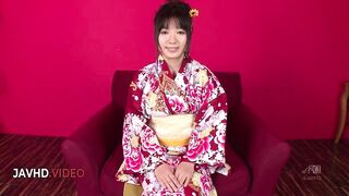 Chiharu's Kimono Trio: Oral-sex and Creampie Meeting
