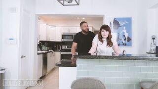 BBC Streamer Artemis gets oral beneath table by large butt lustful roommate Bea York