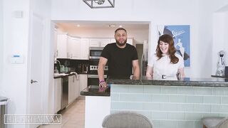 BBC Streamer Artemis gets oral beneath table by large butt lustful roommate Bea York