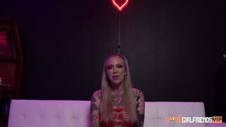 Pierced and Tattooed Cassidy Luxe Helps Dude Empty His Balls