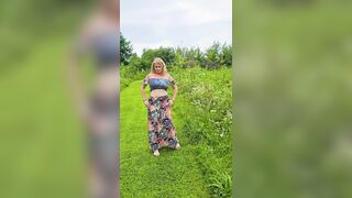 LARGE OLDER MOM TITTY outdoor episodes from my ONLYFAN Page released
