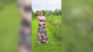 LARGE OLDER MOM TITTY outdoor episodes from my ONLYFAN Page released