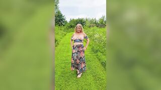 LARGE OLDER MOM TITTY outdoor episodes from my ONLYFAN Page released