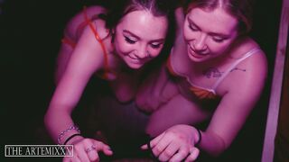 two Large booty excited bitches take thick bbc and get facial Ft. Artemis XXX Uptown Bunny Heather Heaven
