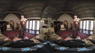 VR Conk: Lusty Yen and Youthful Ciri from The Witcher Eat the King's Biggest Jock in FFM cosplay parody - VR Porn