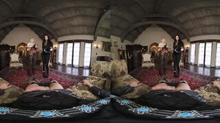 VR Conk: Lusty Yen and Youthful Ciri from The Witcher Eat the King's Biggest Jock in FFM cosplay parody - VR Porn