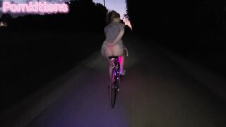 Pissing in her throat in the woods