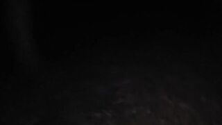 Pissing in her throat in the woods