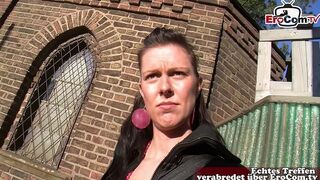 German mother I'd like to fuck Picked up on Street for 1st Masturbation Casting