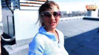 Rooftop Date That Ended in Hardcore Outdoor Sex
