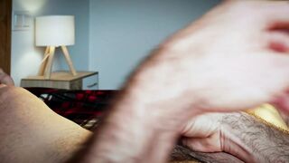 POV Amateur Giant Penis Jerk Off - Intensive Large Load