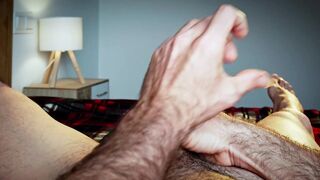 POV Amateur Giant Penis Jerk Off - Intensive Large Load
