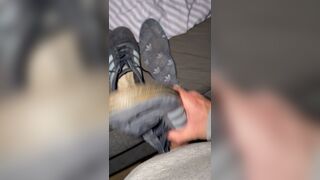 Permeating her every day Adidas shoes